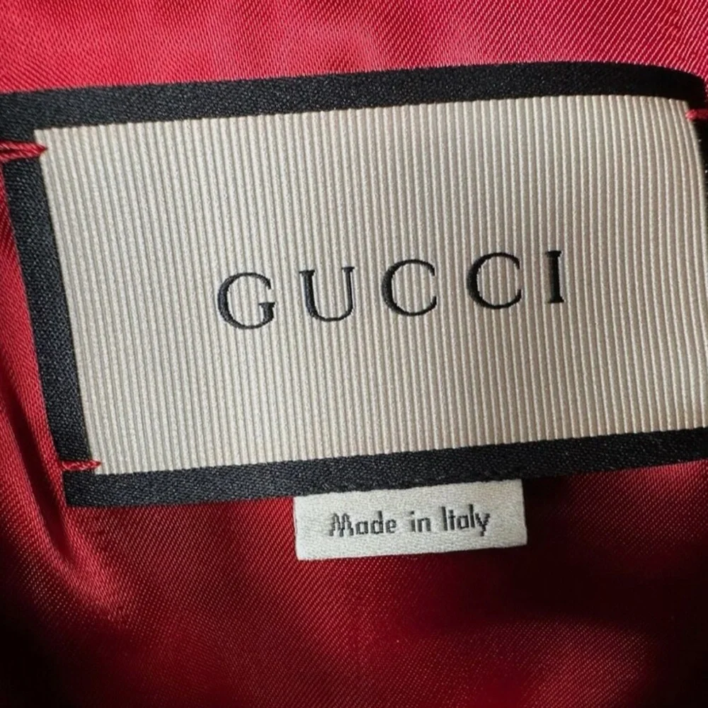 NWT✨ Gucci 2017 Lamb Leather Biker Jacket – Studded & Pearl Detail (IT40 / US 4) - Picture 6 of 13